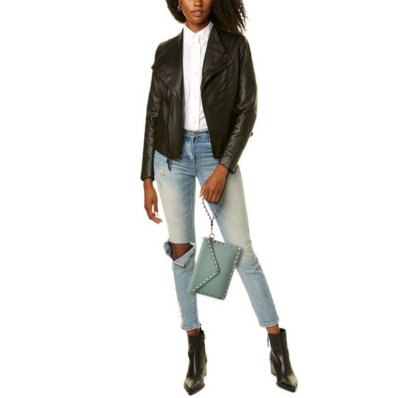 Valentino Rockstud Grainy Leather Pouch - Picture 4 of 5